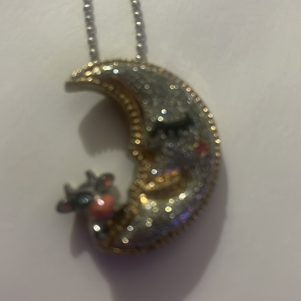 Cow over the Moon Necklace